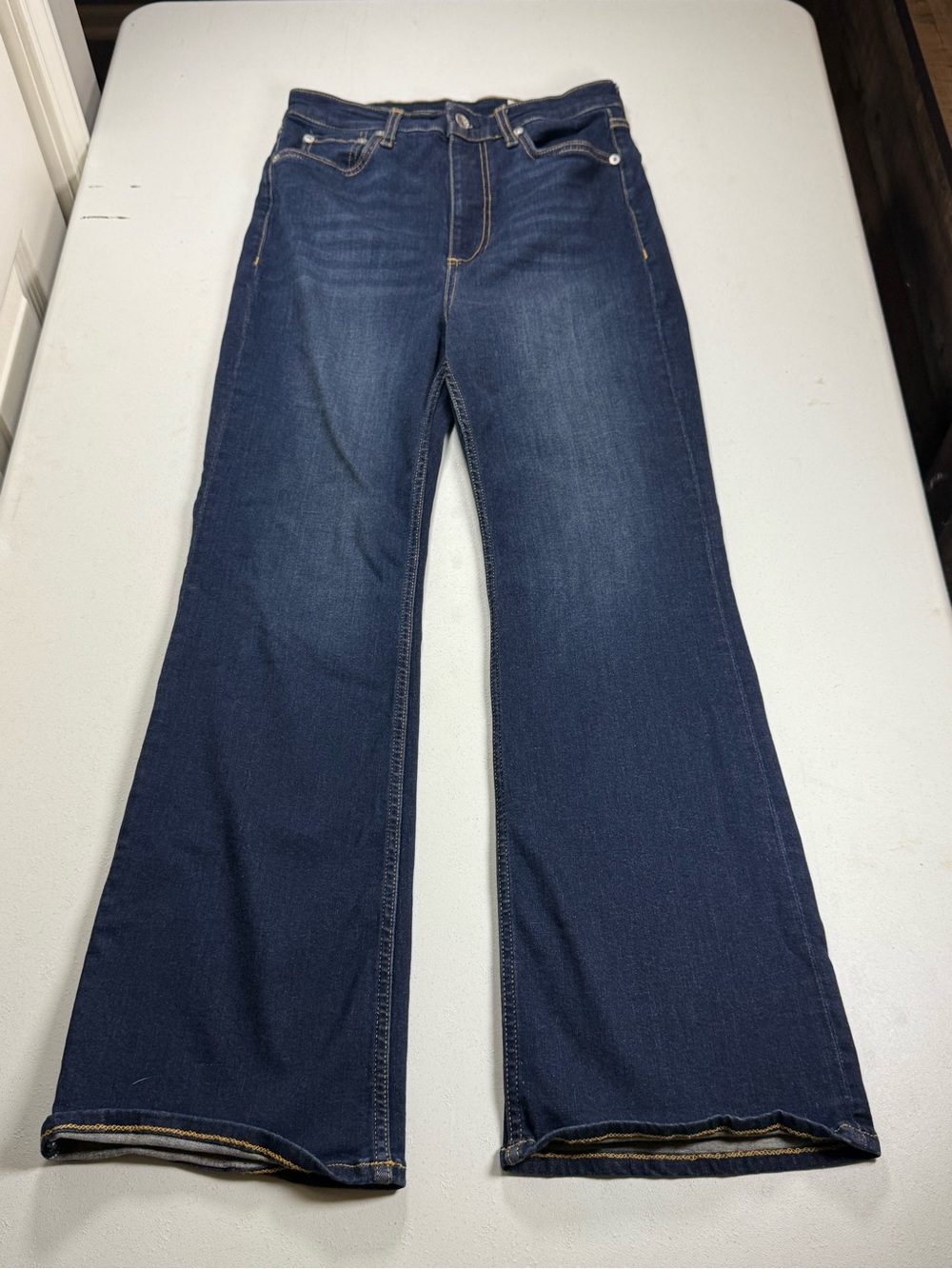Rag & Bone Casey High-Rise Flare Jeans Dark Wash Women’s Size 28